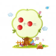 Plastic drawing board with DIY wall decals, Eco-friendly