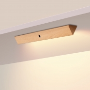 Under Cabinet Lights Wireless Motion Sensor Closet Lights Wooden Wireless USB Rechargeable Night Light