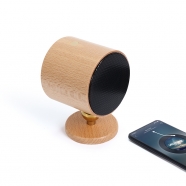 Table Lamp with Bluetooth Speaker,Touch Control for Bedroom Wood 3 Way Nightstand Lamp for Home,Party,Bedroom,Indoor