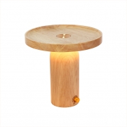 Cordless Table Lamps Rechargeable with decorative tray design, 2000mAh Battery Operated Rechargeable Wireless Light, Bed