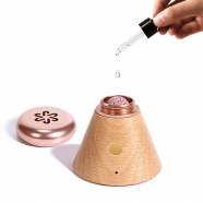 Mini Waterless Diffuser for Essential Oil,Portable Wooden Battery Operated USB Diffusers for Room, Car,Bedroom,Bathroom