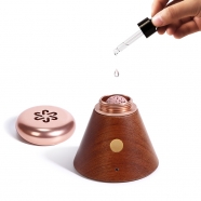 Mini Waterless Diffuser for Essential Oil,Portable Wooden Battery Operated USB Diffusers for Room, Car,Bedroom,Bathroom