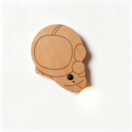 Wooden Motion Sensor Lights Indoor AA Battery Operated, Stick on LED Night Light for Stairs, Bedroom
