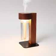 Wood Rechargeable Motion Sensor Aroma Diffuser Night Light with Battery for Entryway Bedroom