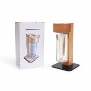 Wood Rechargeable Motion Sensor Aroma Diffuser Night Light with Battery for Entryway Bedroom